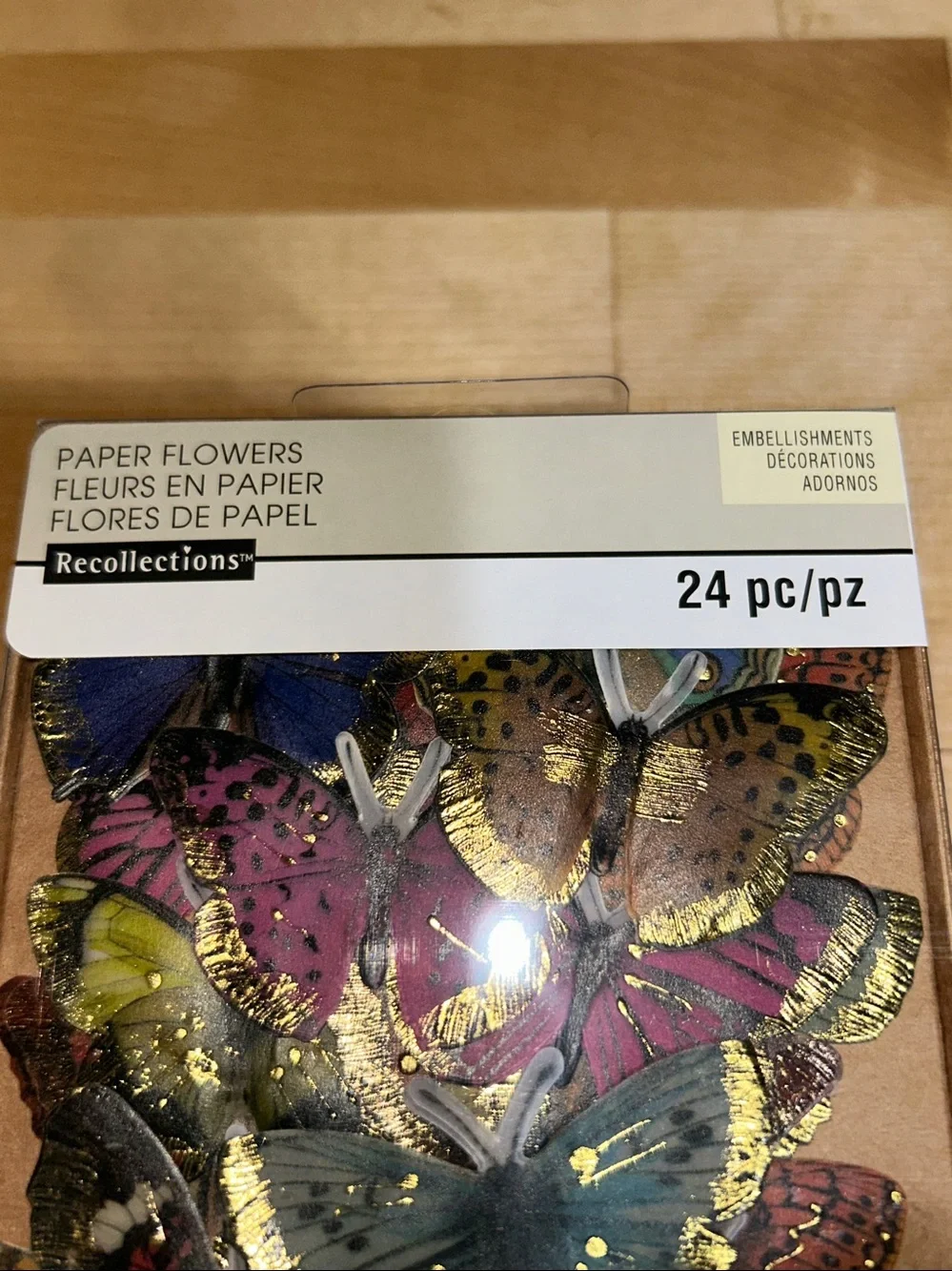 New! Lot of 48 paper butterflies for crafts